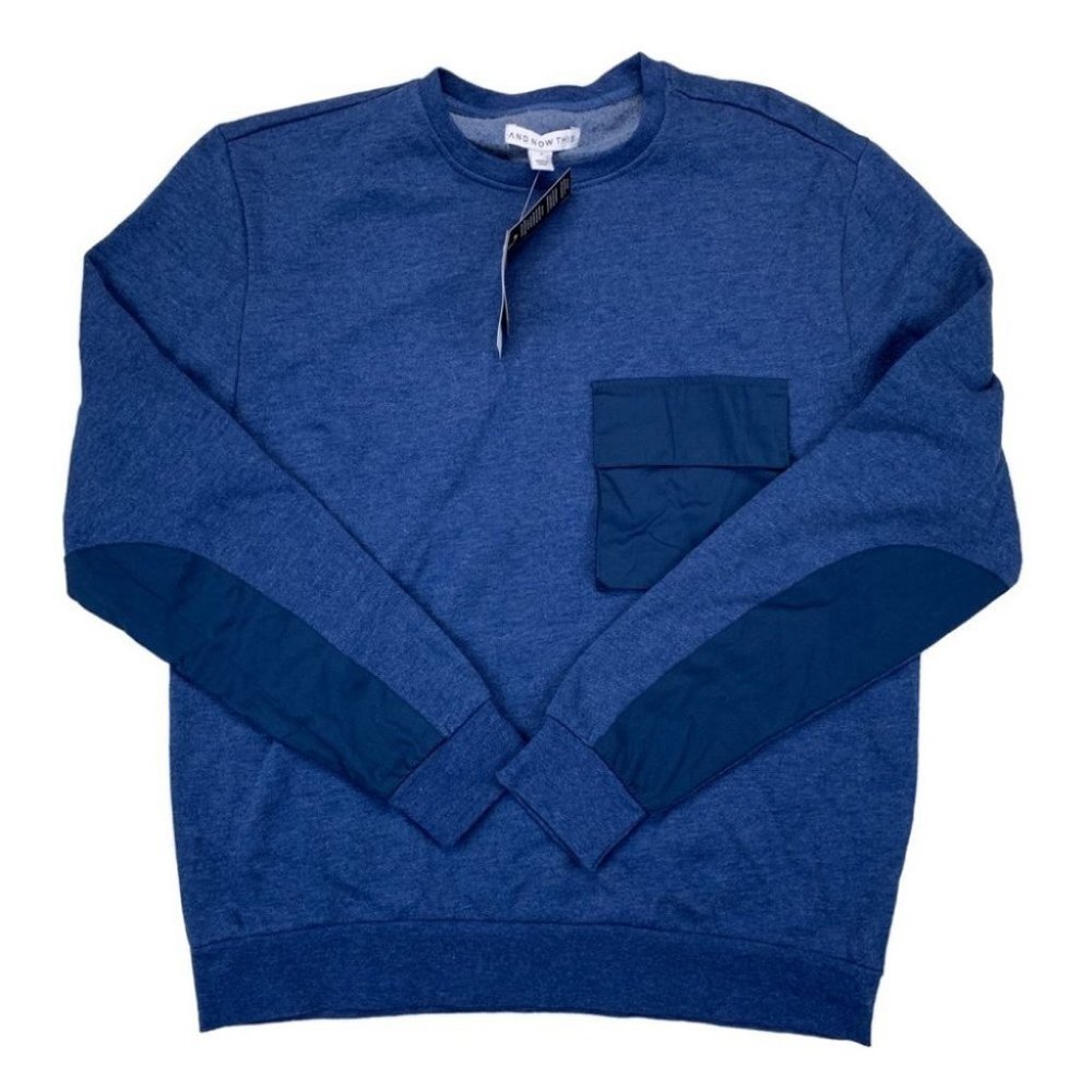 And Now This Mens Utility Pocket Sweatshirt Size S